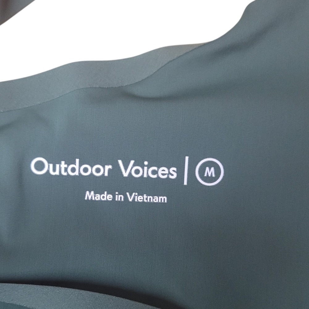 Outdoor Voices Exercise Dress Dark Green Racerback Built-in Shorts Pockets Sz M - Picture 9 of 9